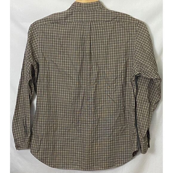 Ralph Lauren Classic Mens Shirt Sz XL Brown Plaid Long‎ Sleeve Button Down - Picture 2 of 4